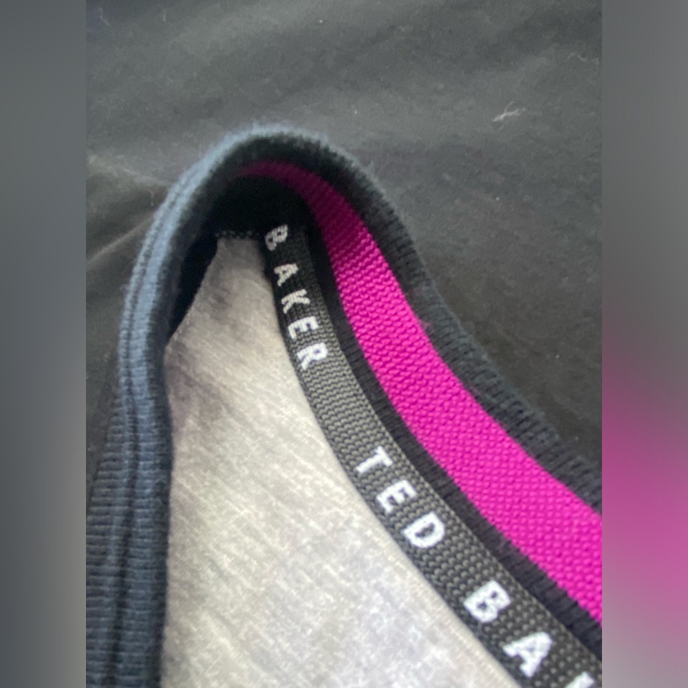 Ted Baker Short Sleeve All Black Shirt‎ with Lifted Print Men’s Size 6 - Picture 7 of 9